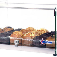 Omcan - 35 L Capacity Countertop Food Display Case with Square Front Glass - 44371