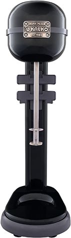 Omcan - 350 W Stainless Steel Black Single Spindle Milkshake Blender - BL-GR-0450A