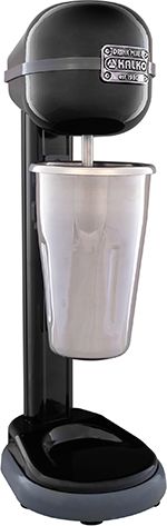 Omcan - 350 W Stainless Steel Black Single Spindle Milkshake Blender - BL-GR-0450A