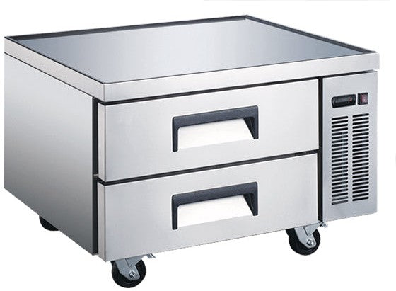 Omcan - 36" 29 Cu.Ft Stainless Steel Refrigerated Chef Base with Two Drawer - 50070