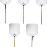 Omcan - 36" Aluminum Pizza Peel with Wooden Handle (12” x14”), Pack of 4 - 80250