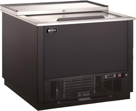 Omcan - 36" Black Glass Froster / Plate Chiller with 240L Capacity - 50113