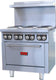 Omcan - 36” Commercial 1 Ph Electric Range with 6 Burners and Standard Oven - 49170
