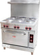 Omcan - 36” Commercial 1 Ph Electric Range with 6 Burners and Standard Oven - 48528