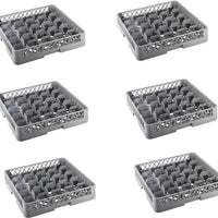 Omcan - 36 Compartment Dishwasher Glass Rack, Pack of 6 - 43503