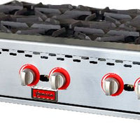 Omcan - 36" Gas Hotplate with 6 Burners Natural Gas with Propane - 47381