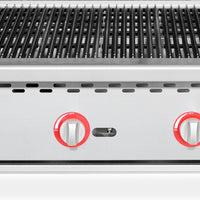 Omcan - 36″ Radiant Gas Charbroiler with 3 Natural Gas Burner with Propane Conversion Kit - 47378