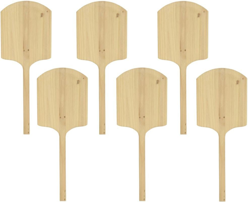 Omcan - 36" Wooden Pizza Peel (14" x 16"), Pack of 5 - 80605