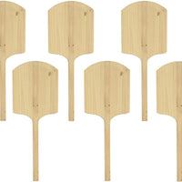 Omcan - 36" Wooden Pizza Peel (14" x 16"), Pack of 6 - 80605