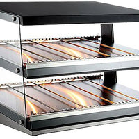 Omcan - 37.5″ Heated Pass-Through Station with 3.36 Cu.Ft. Display Warmer - 47511