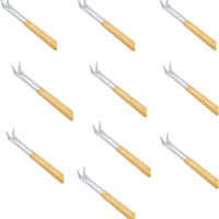 Omcan - 39″ Aluminum Pizza Bubble Popper with Wooden Handle, Pack of 10 - 44969