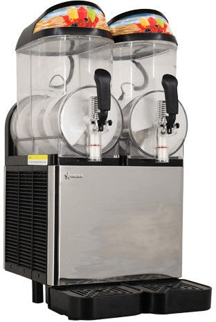 Omcan - 3.2 Gallon 2 Bowl Slushy Frozen Beverage Machine - 47082