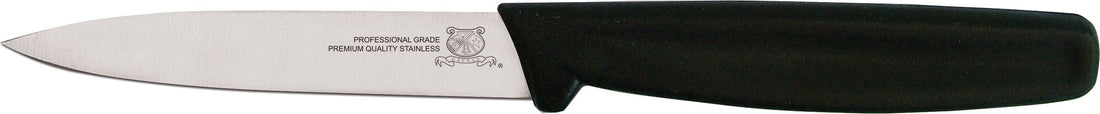 Omcan - 3.25” Paring Knife with Black Polypropylene Handle, Pack of 20 - 11534
