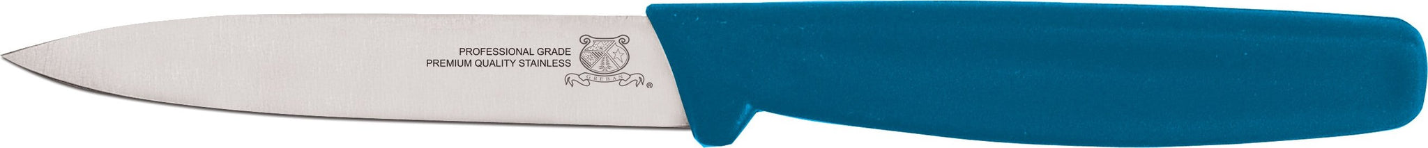 Omcan - 3.25” Paring Knife with Blue Polypropylene Handle, 25/cs - 11535