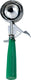 Omcan - 3.25 oz Green Ice Cream Scoop, Pack of 10 - 34843