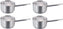 Omcan - 3.5 QT Stainless Steel Sauce Pan with Cover, Pack of 3 - 80432