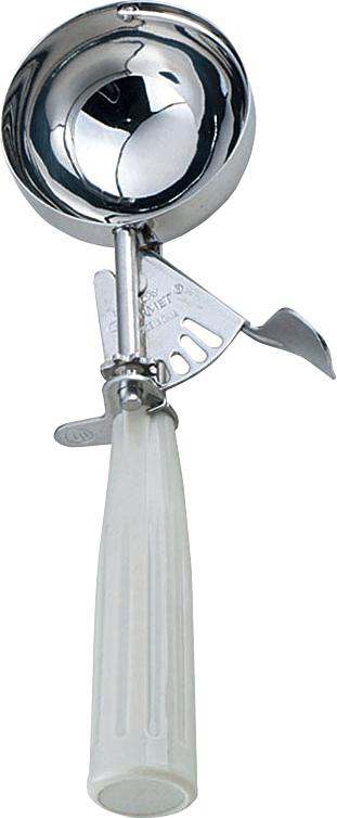 Omcan - 3.75 oz Ivory Ice Cream Scoop, Pack of 10 - 34842