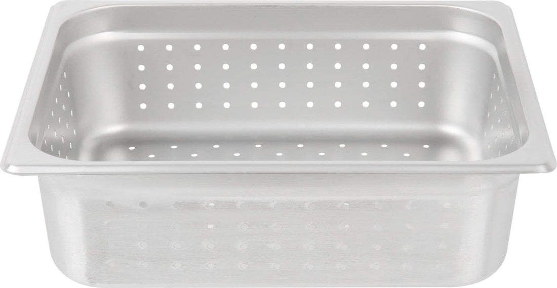 Omcan - 4" Deep 1/2-Size Perforated Steam Table Pan, Pack of 10 - 85204