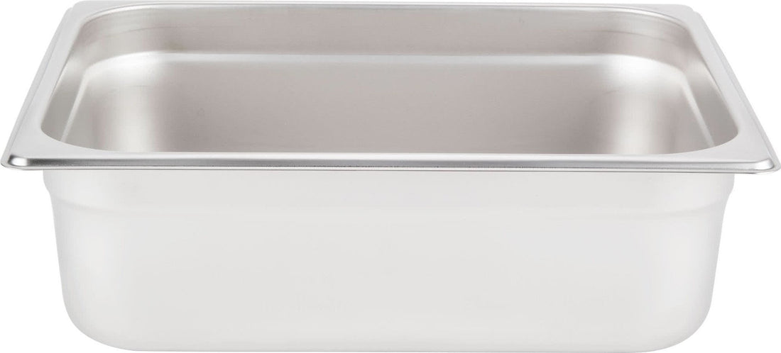 Omcan - 4" Deep 1/2-Size Stainless Steel Steam Table Pan, Pack of 10 - 80263