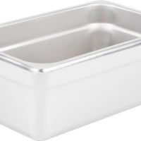 Omcan - 4" Deep 1/4-Size Stainless Steel Steam Table Pan, Pack of 15 - 80273