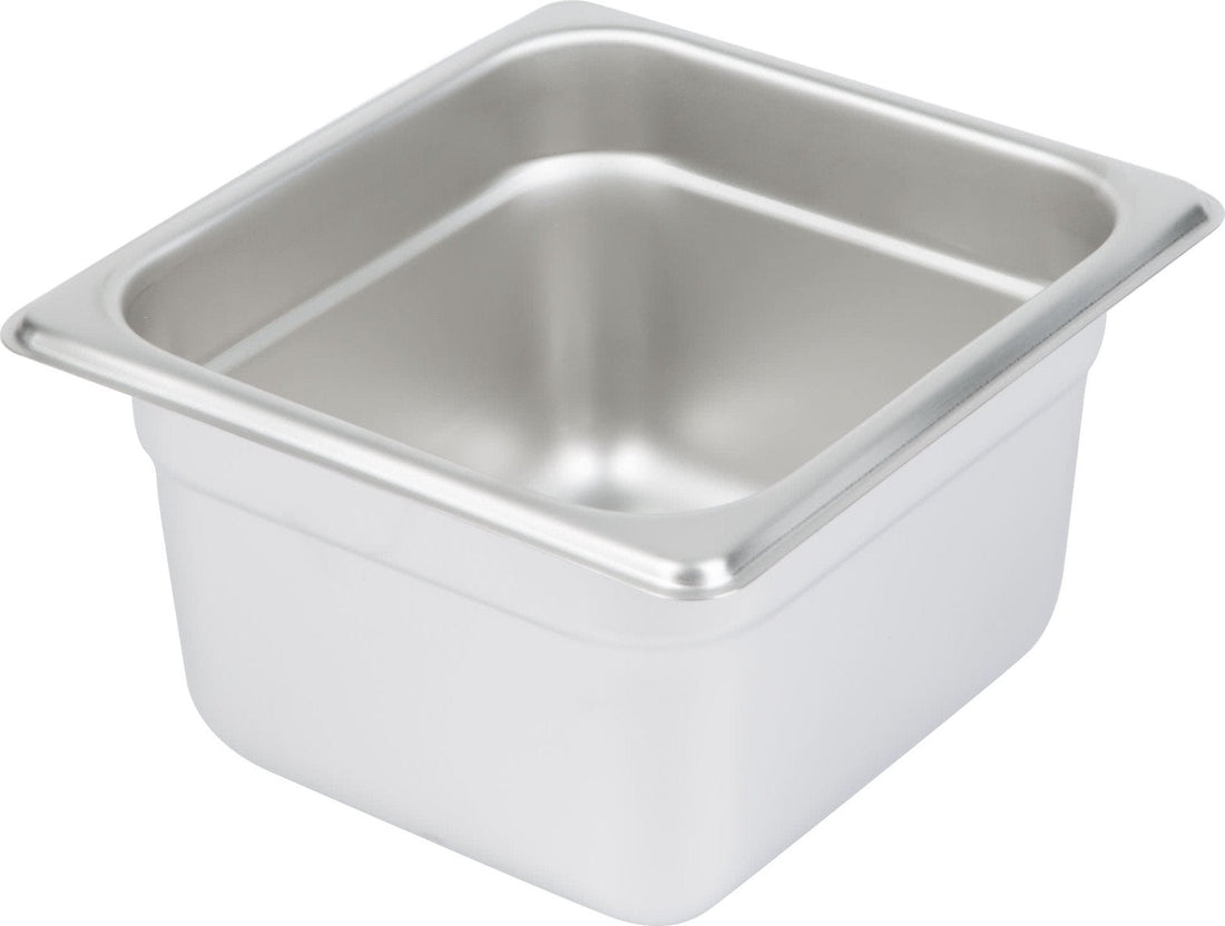 Omcan - 4" Deep 1/6-Size Stainless Steel Steam Table Pan, Pack of 15 - 80278