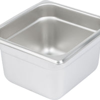 Omcan - 4" Deep 1/6-Size Stainless Steel Steam Table Pan, Pack of 15 - 80278