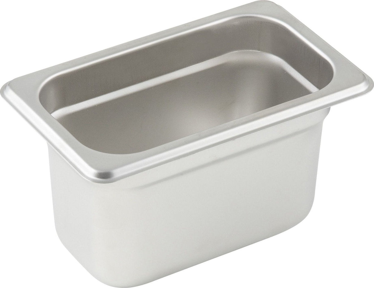 Omcan - 4" Deep 1/9-Size Stainless Steel Steam Table Pan, Pack of 20 - 80283