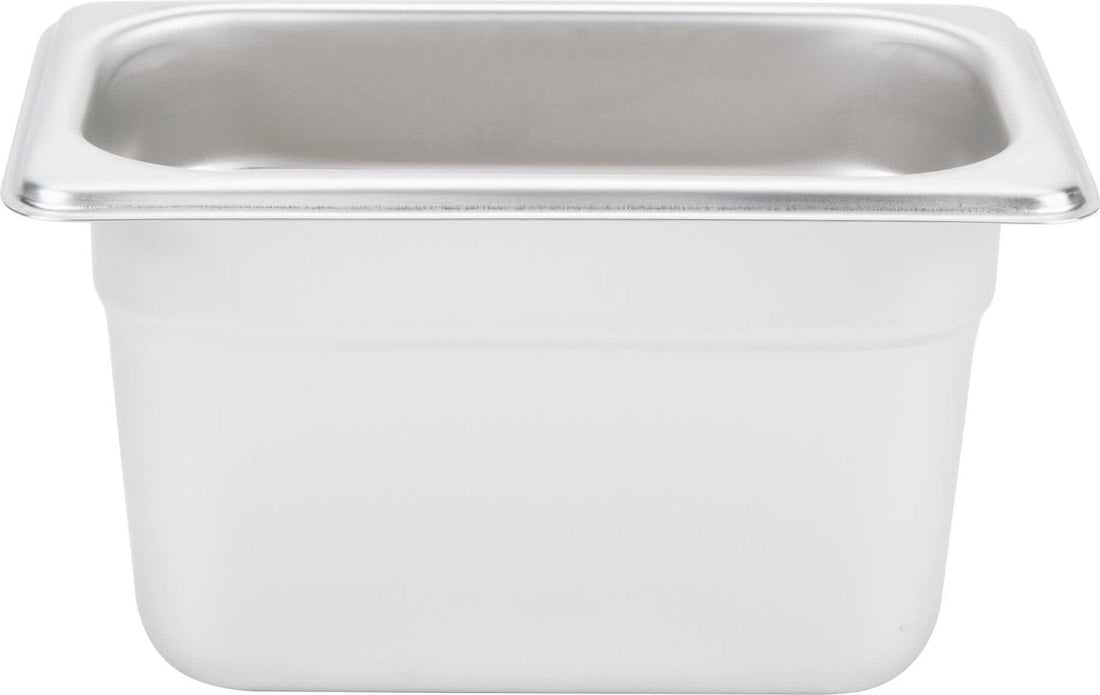 Omcan - 4" Deep 1/9-Size Stainless Steel Steam Table Pan, Pack of 20 - 80283