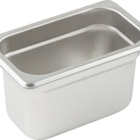 Omcan - 4" Deep 1/9-Size Stainless Steel Steam Table Pan, Pack of 25 - 80283
