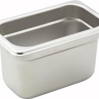 Omcan - 4" Deep 1/9-Size Stainless Steel Steam Table Pan, Pack of 25 - 80283