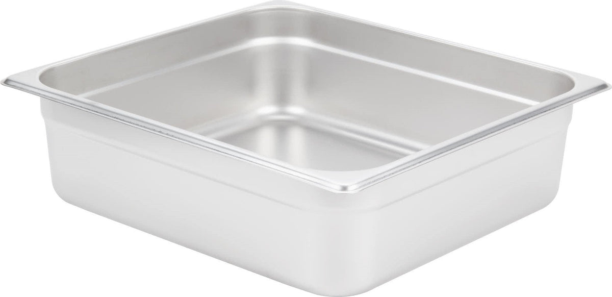 Omcan - 4" Deep 2/3-Size Stainless Steel Steam Table Pan, Pack of 5 - 80614