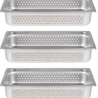Omcan - 4" Deep Full Size Perforated Steam Table Pan, Pack of 5 - 85192