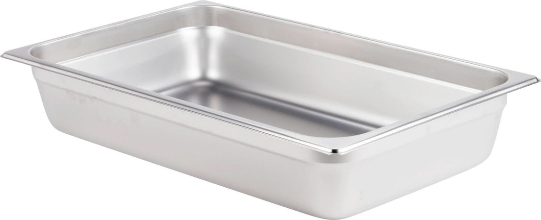 Omcan - 4" Deep Full Size Stainless Steel Steam Table Pan, Pack of 4 - 80258