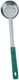 Omcan - 4 Oz One-Piece Stainless Steel Perforated Portion Control Spoon with Green Handle, Pack of 30  - 80784