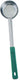 Omcan - 4 Oz One-Piece Stainless Steel Solid Portion Control Spoon with Green Handle, Pack of 30  - 80779