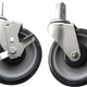 Omcan - 4 Piece Medium-Duty Casters For Aluminum Pan & Lug Racks, 2/cs - 28637