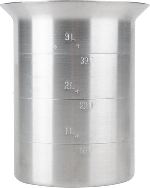Omcan - 4 QT Aluminum Liquid Measure (3800 ml), 10/cs - 80403