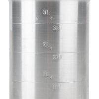 Omcan - 4 QT Aluminum Liquid Measure (3800 ml), Pack of 10 - 80403