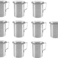 Omcan - 4 QT Aluminum Liquid Measure (3800 ml), Pack of 10 - 80403