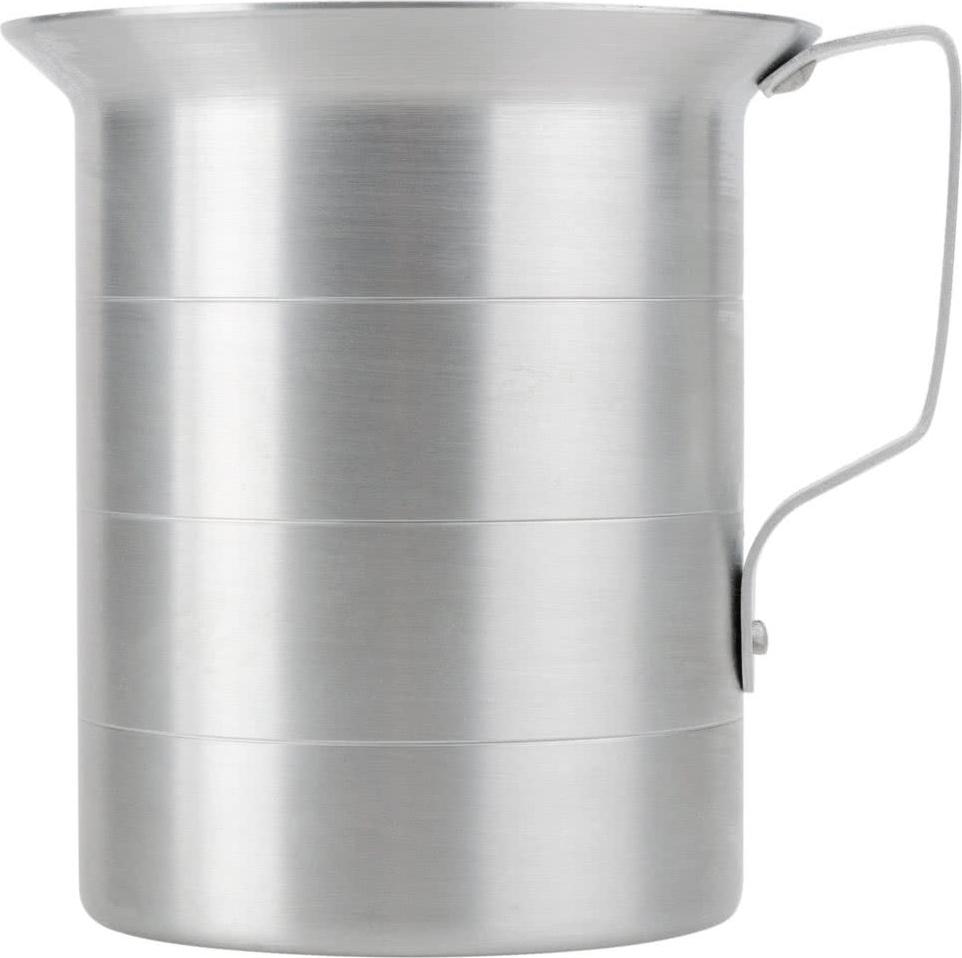 Omcan - 4 QT Aluminum Liquid Measure (3800 ml), Pack of 5 - 80403