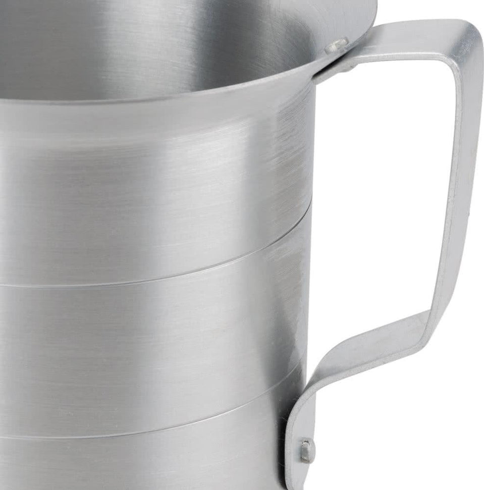 Omcan - 4 QT Aluminum Liquid Measure (3800 ml), Pack of 5 - 80403