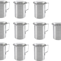 Omcan - 4 QT Aluminum Liquid Measure (3800 ml), Pack of 5 - 80403