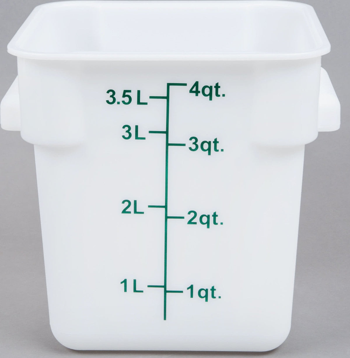 Omcan - 4 QT Square Food Storage Container, Pack of 30 - 80224