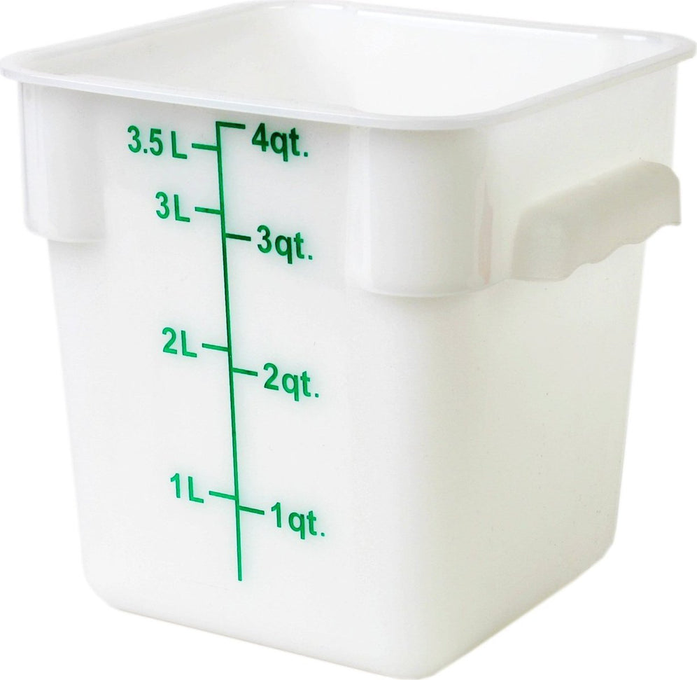 Omcan - 4 QT Square Food Storage Container, Pack of 30 - 80224