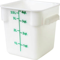 Omcan - 4 QT Square Food Storage Container, Pack of 30 - 80224