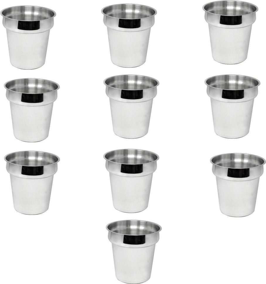 Omcan - 4 QT Stainless Steel Steam Table Inset, Pack of 10 - 44667