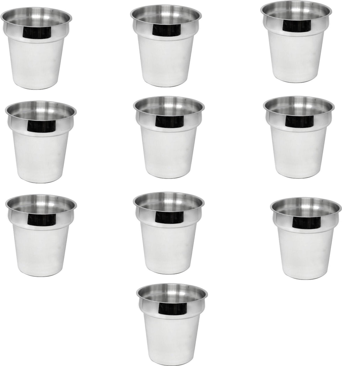 Omcan - 4 QT Stainless Steel Steam Table Inset, Pack of 10 - 44667