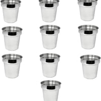 Omcan - 4 QT Stainless Steel Steam Table Inset, Pack of 10 - 44667