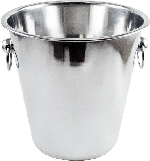 Omcan - 4 QT Stainless Steel Wine Bucket with Ring Handle, Pack of 10 - 80833