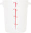 Omcan - 4 QT Translucent Polypropylene Round Food Storage Container, Pack of 20 - 80194